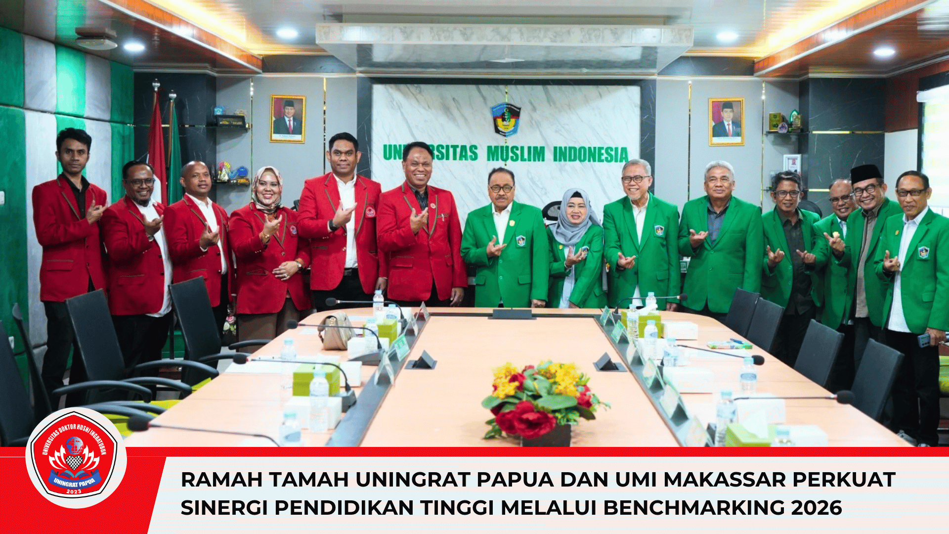 Ramah Tamah UNINGRAT Papua dan UMI Makassar Perkuat Sinergi Pendidikan Tinggi melalui Benchmarking 2026